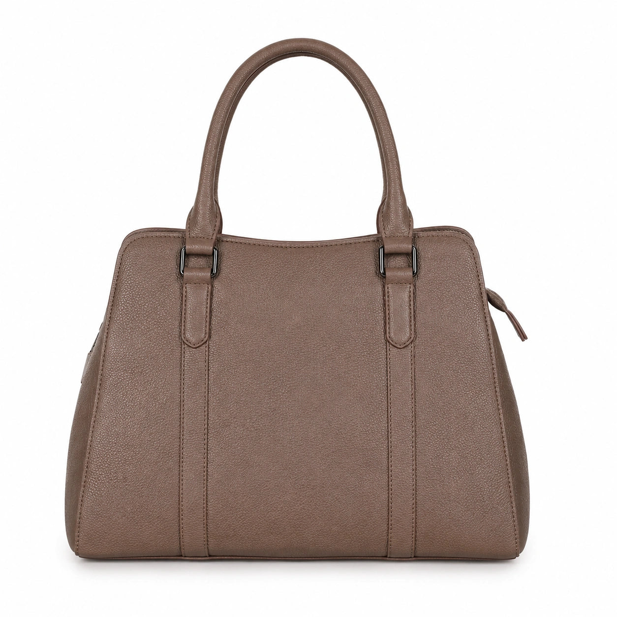 Bagaura Textured Beige Faux Leather Tote Bag