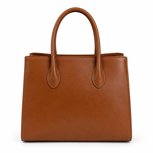 Bagaura Burgundy Faux Leather Tote Bag