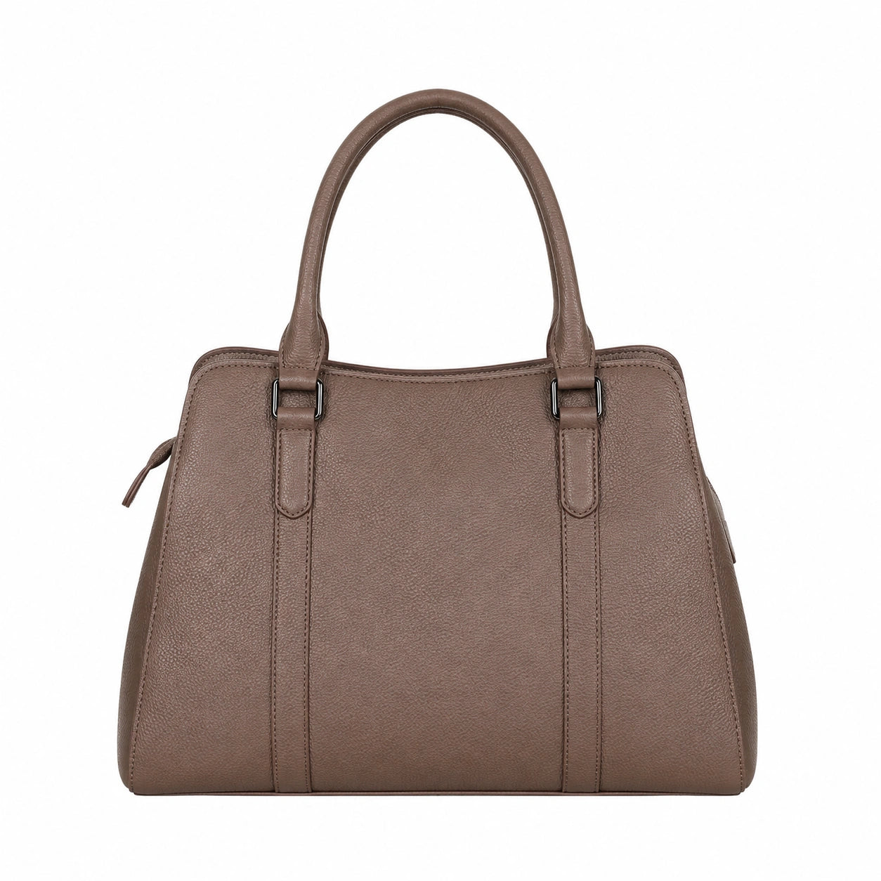 Bagaura Textured Beige Faux Leather Tote Bag