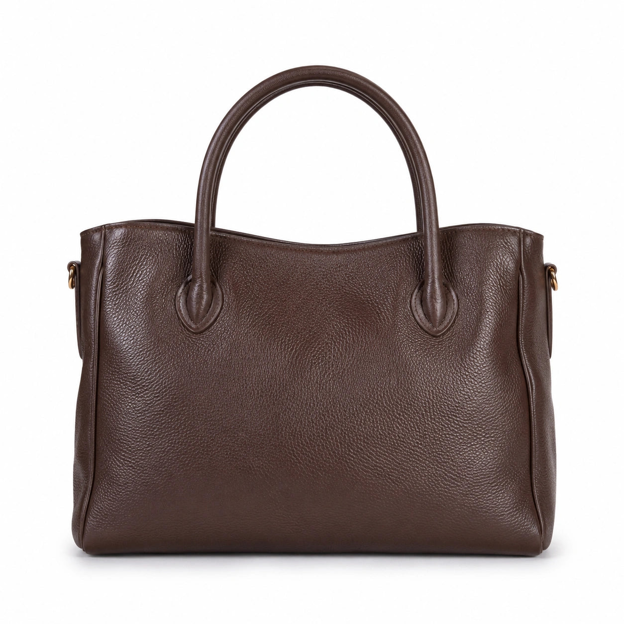 Bagaura Textured Brown Faux Leather Tote Bag