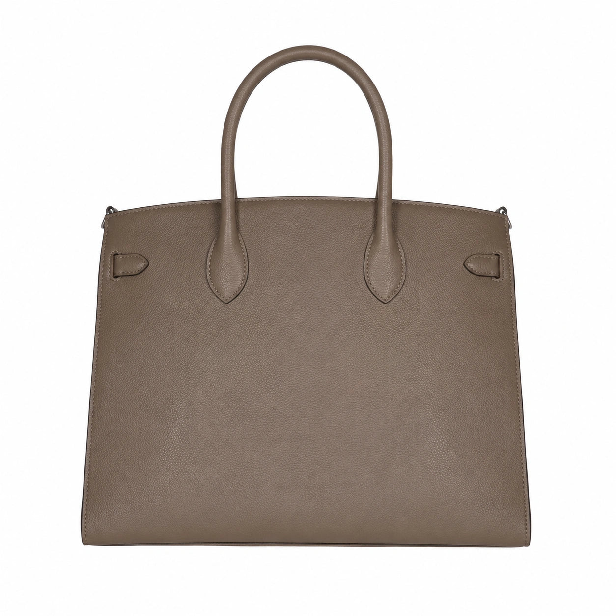 Bagaura Textured Grey Faux Leather Tote Bag