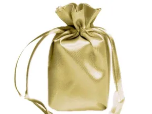 6x9 Champagne Elegant Satin Bags - 12 pcs