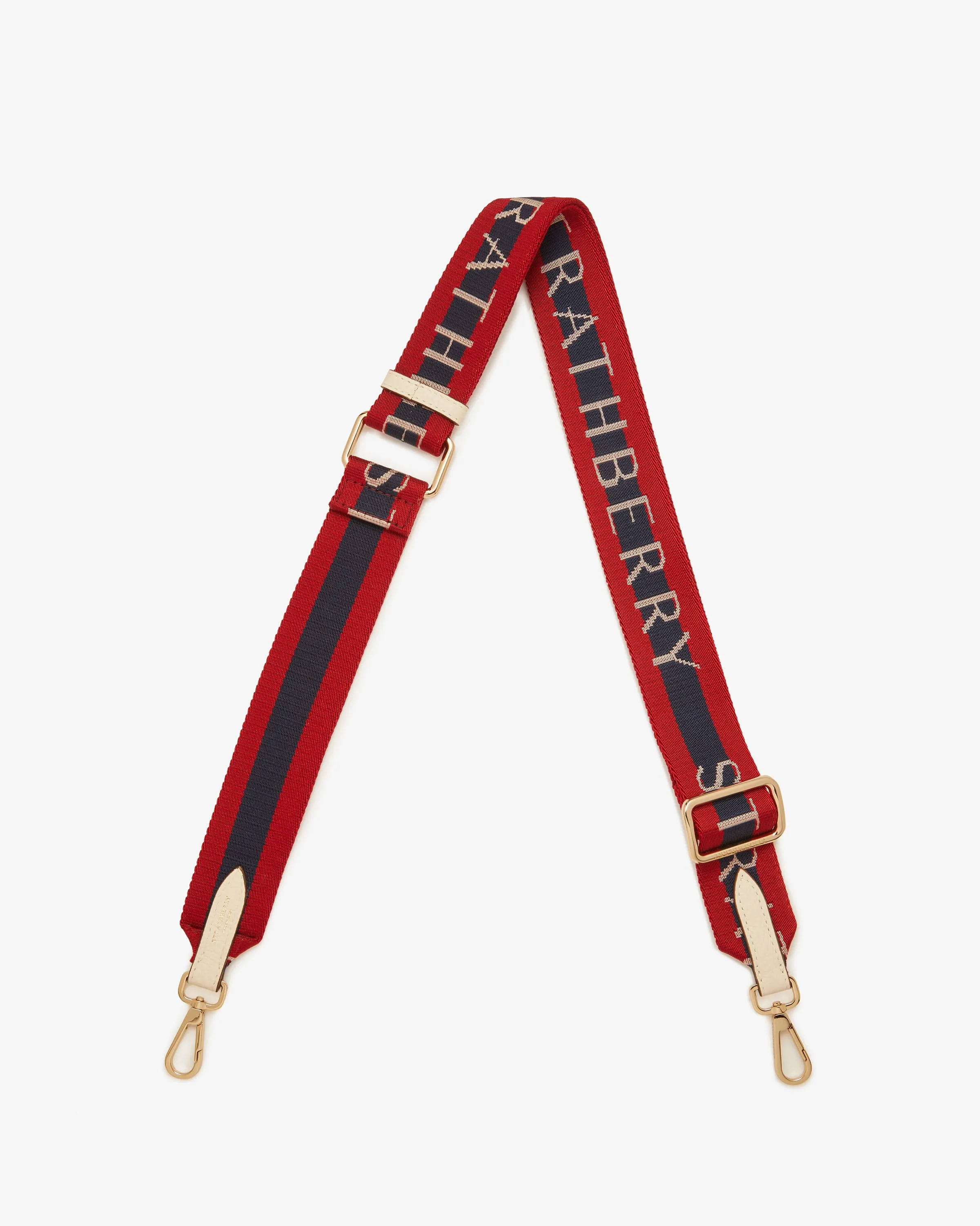 Adjustable Webbing Strap - Navy/Ruby/Vanilla Logo