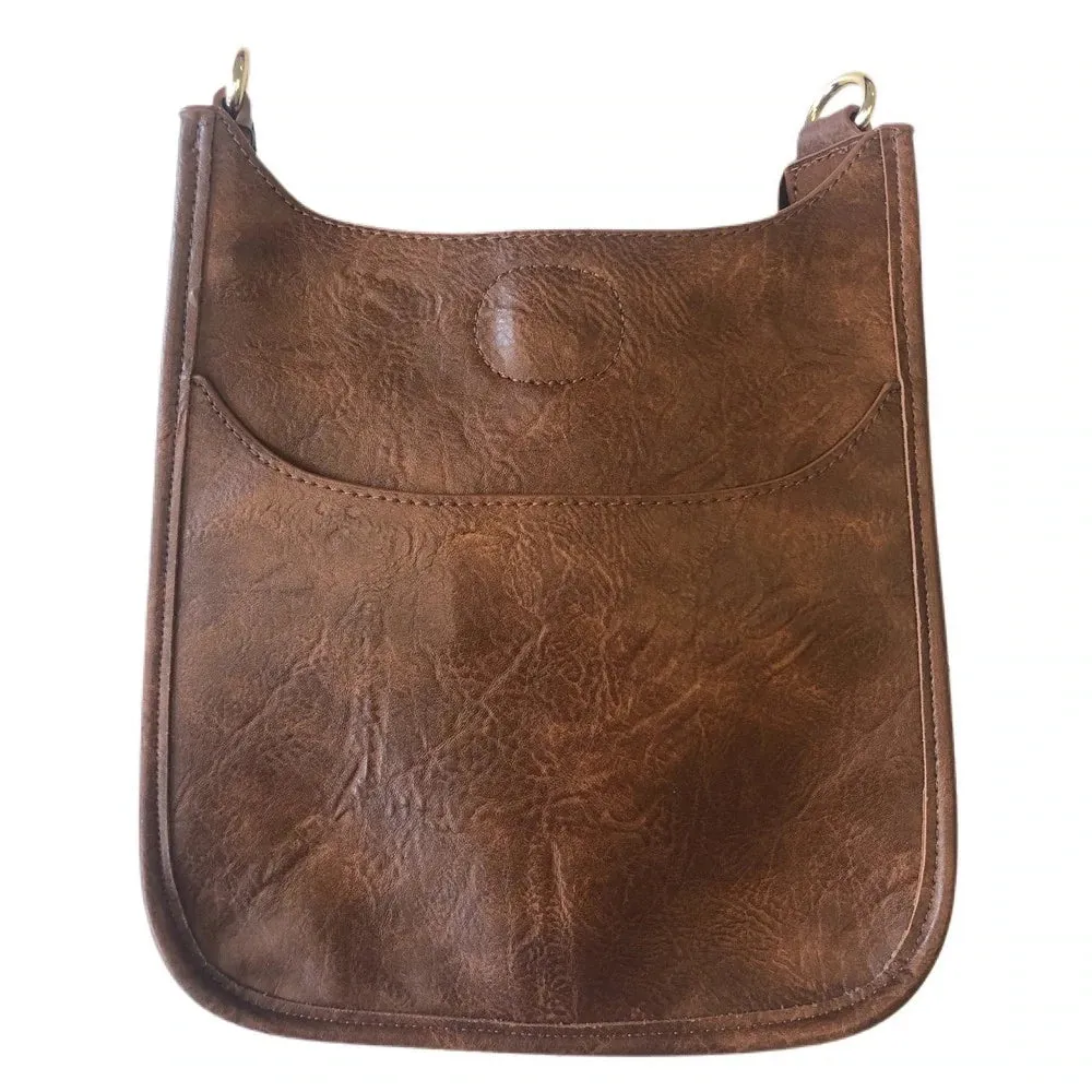 AhDorned Vegan Leather Mini Messenger Bag - No Strap