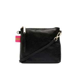 Alexis Crossbody | Black Snake