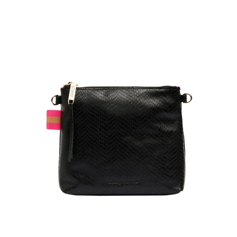 Alexis Crossbody | Black Snake