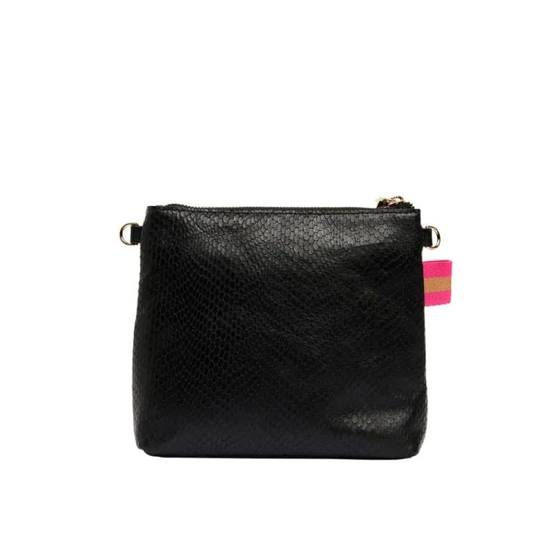 Alexis Crossbody | Black Snake