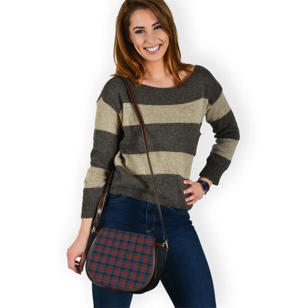 Allison Red Tartan Saddle Bag