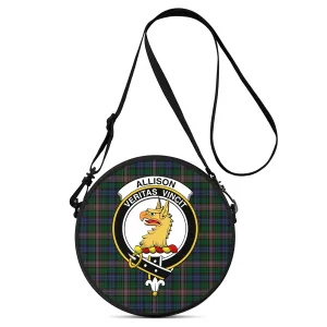 Allison Tartan Round Satchel Bags with Family Crest