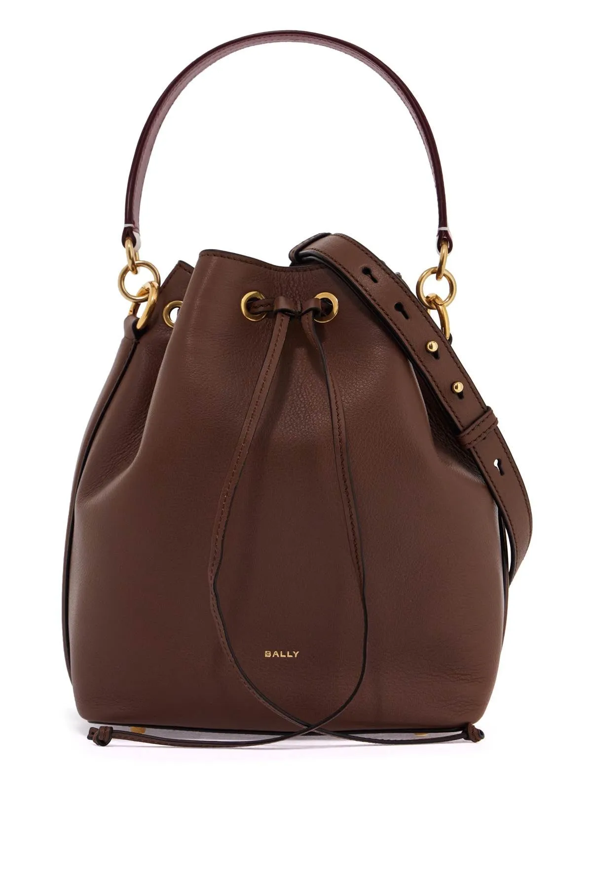 Bally bucket bag with drawstring closure