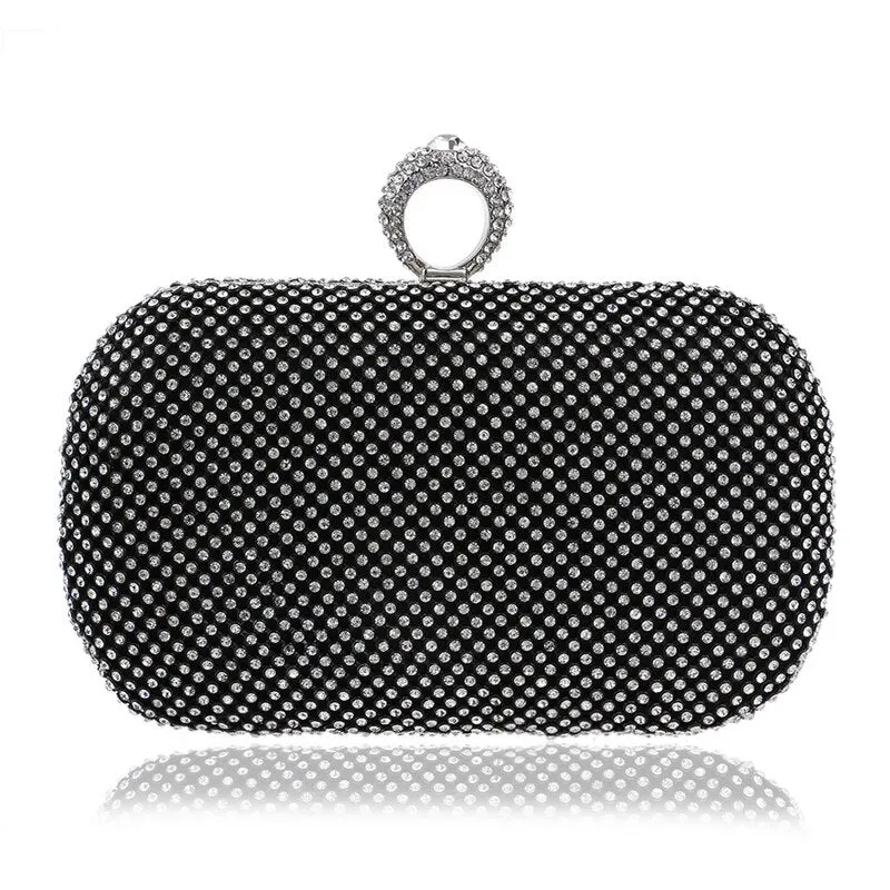 Bejeweled Rhinestone Evening Clutch Handbags