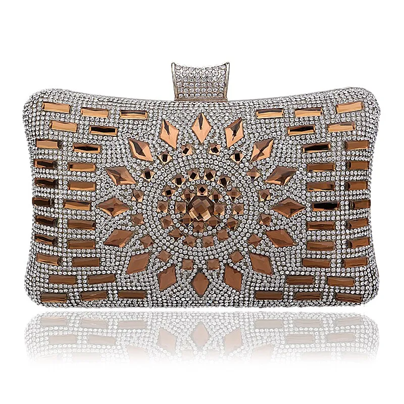 Bejeweled Rhinestone Evening Clutch Handbags