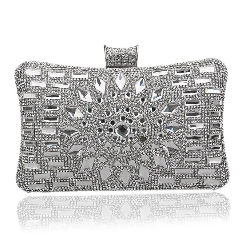 Bejeweled Rhinestone Evening Clutch Handbags