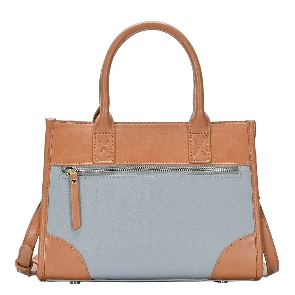 BGW4154 Structured Two-Tone Satchel