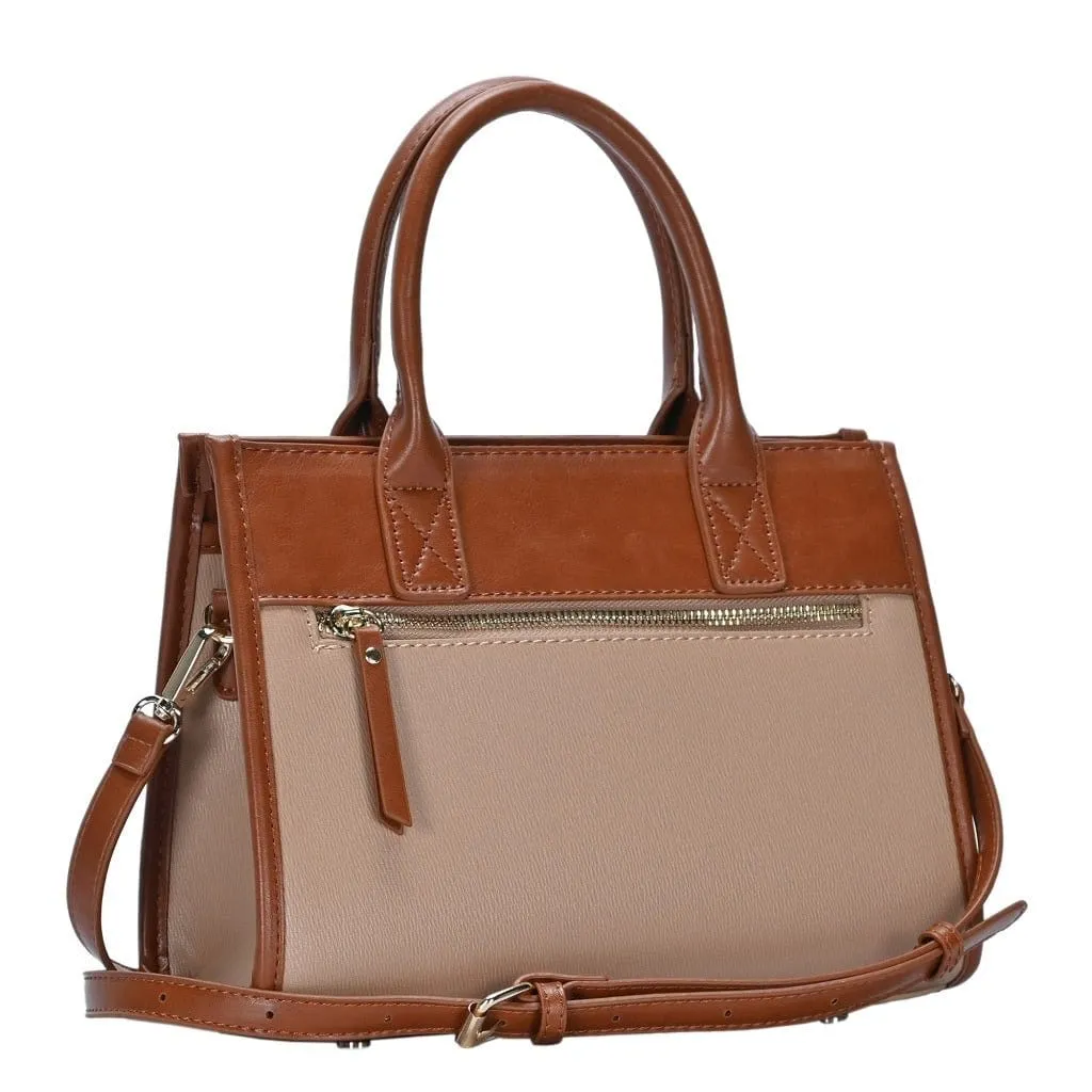 BGW4154 Structured Two-Tone Satchel