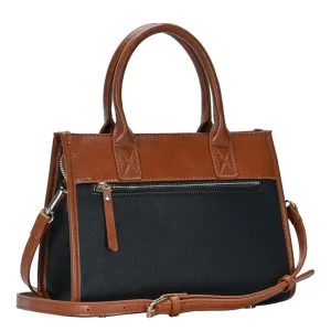 BGW4154 Structured Two-Tone Satchel