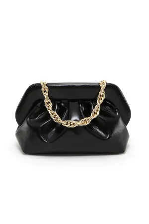 Bios Vegan Patent Leather Bag in Shiny Black