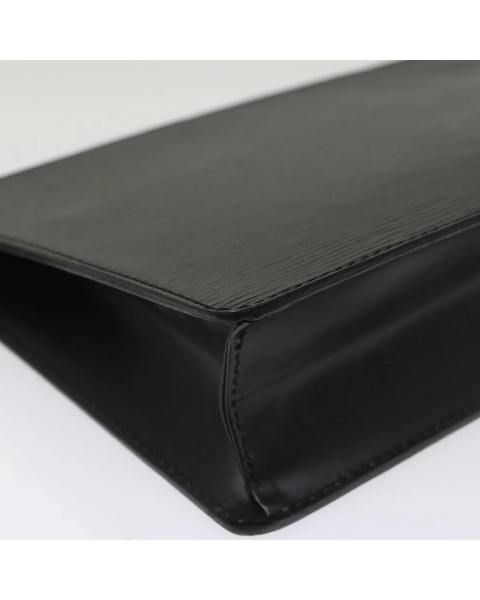 Black Epi Leather Clutch Bag