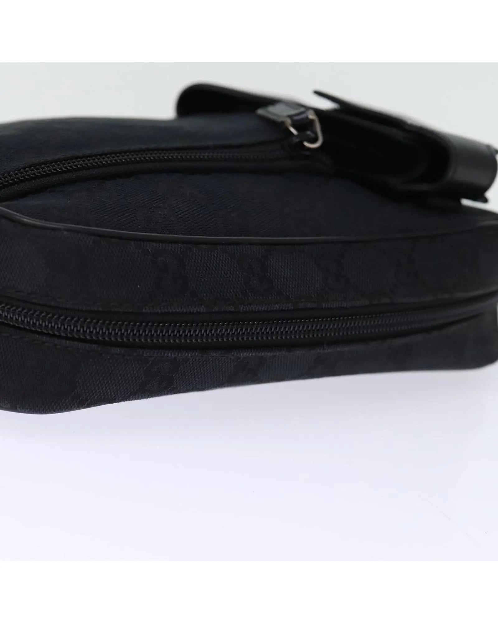 Black GG Canvas Clutch Bag - Italian Made Designer Accessory