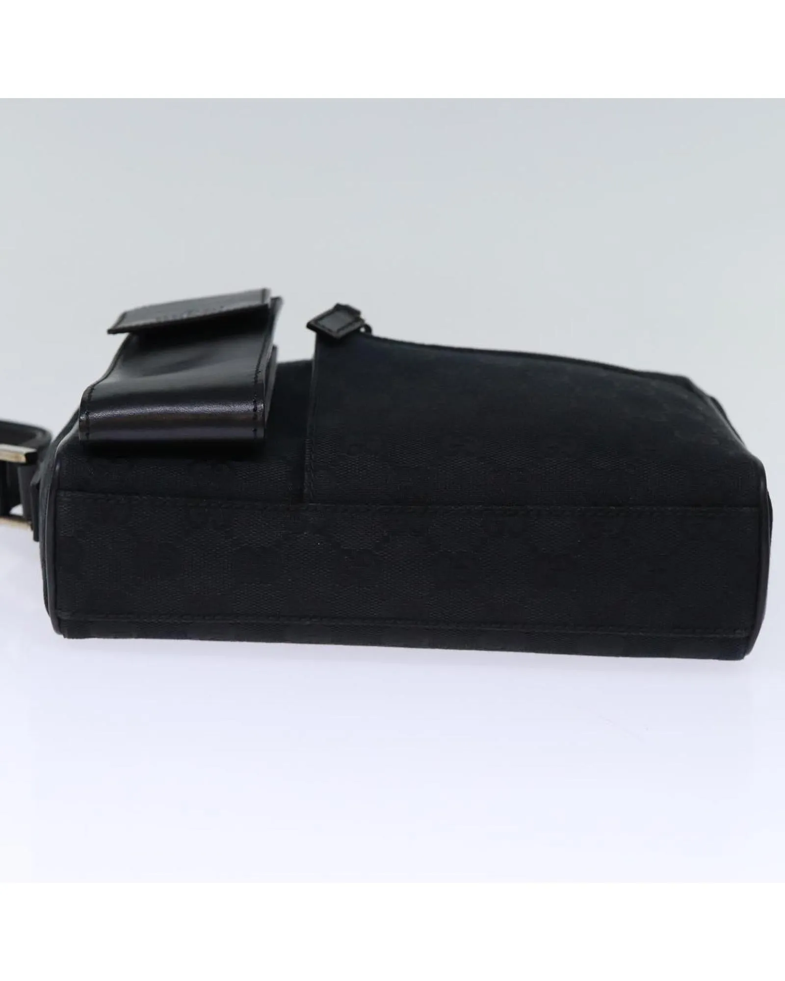 Black GG Canvas Clutch Bag - Italian Made Designer Accessory