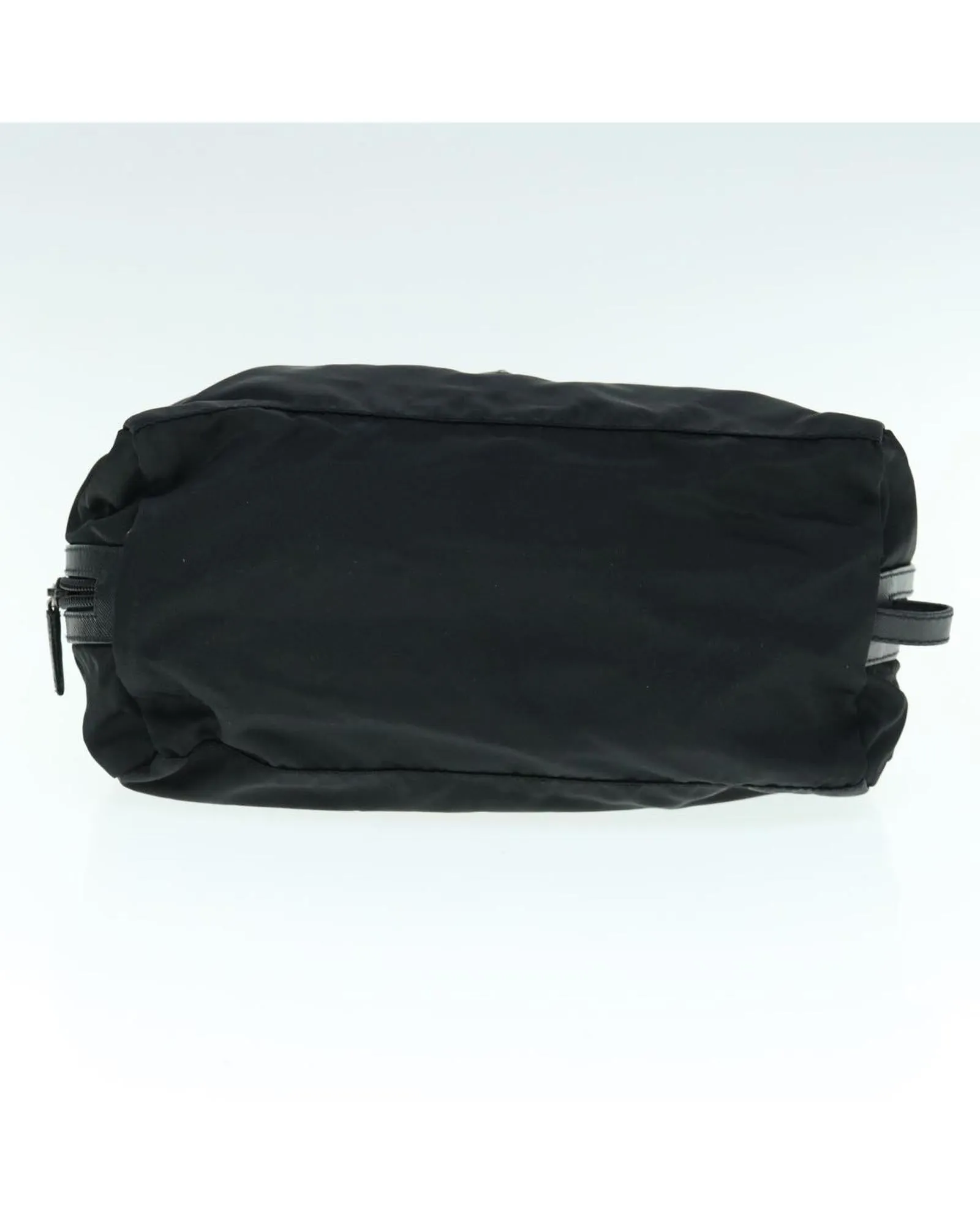 Black Nylon Clutch Bag with Accessory and Made in Italy