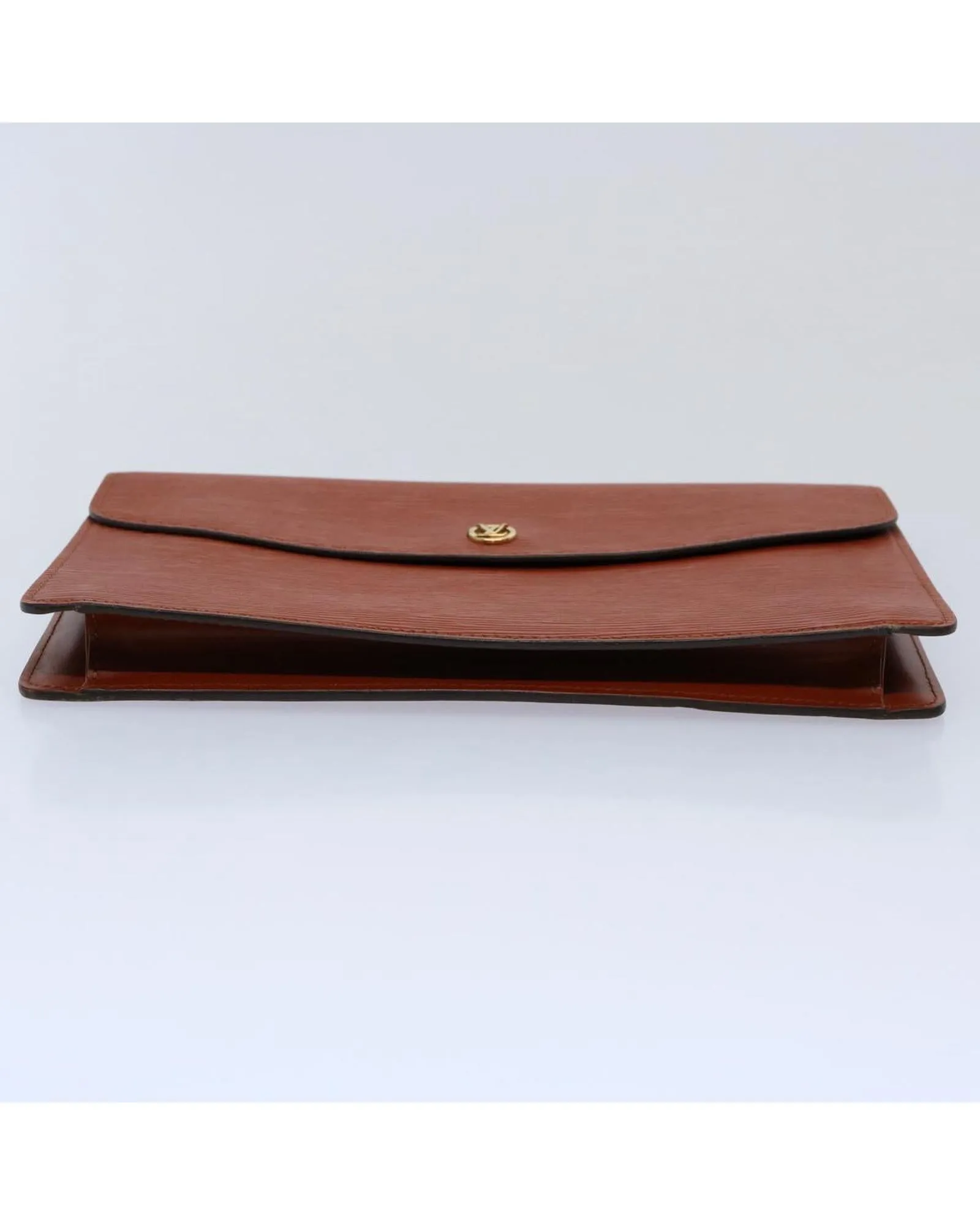 Brown Epi Leather Clutch Bag with Dust Bag - Authentic LV