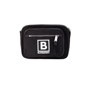 Burberry Paddy Small Black Nylon Camera Belt Crossbody