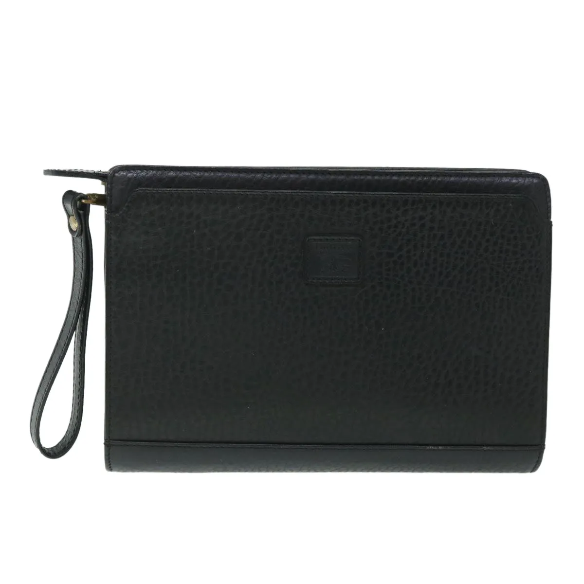 BURBERRYSs Clutch Bag Leather Black  54893