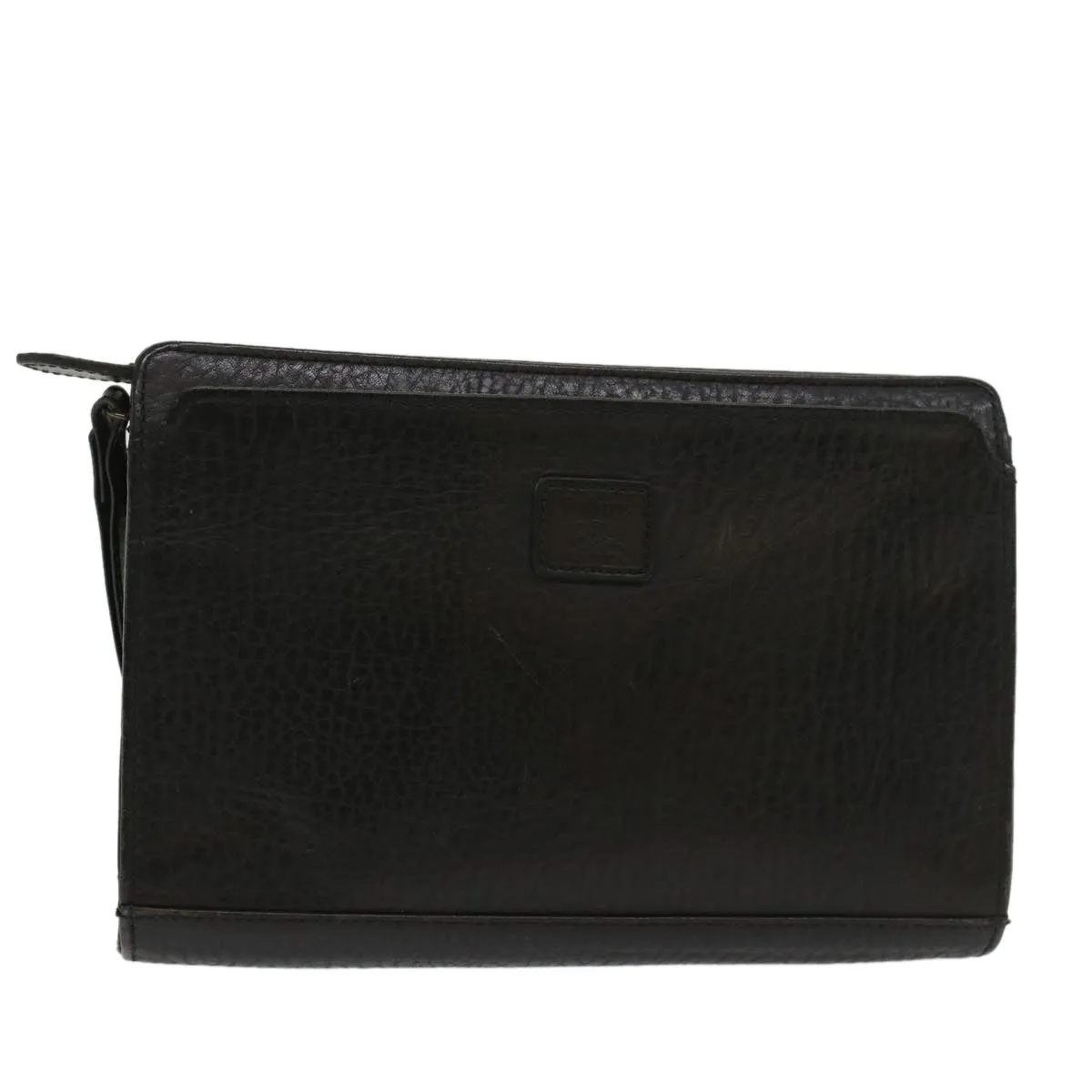 BURBERRYSs Clutch Bag Leather Black  bs8538