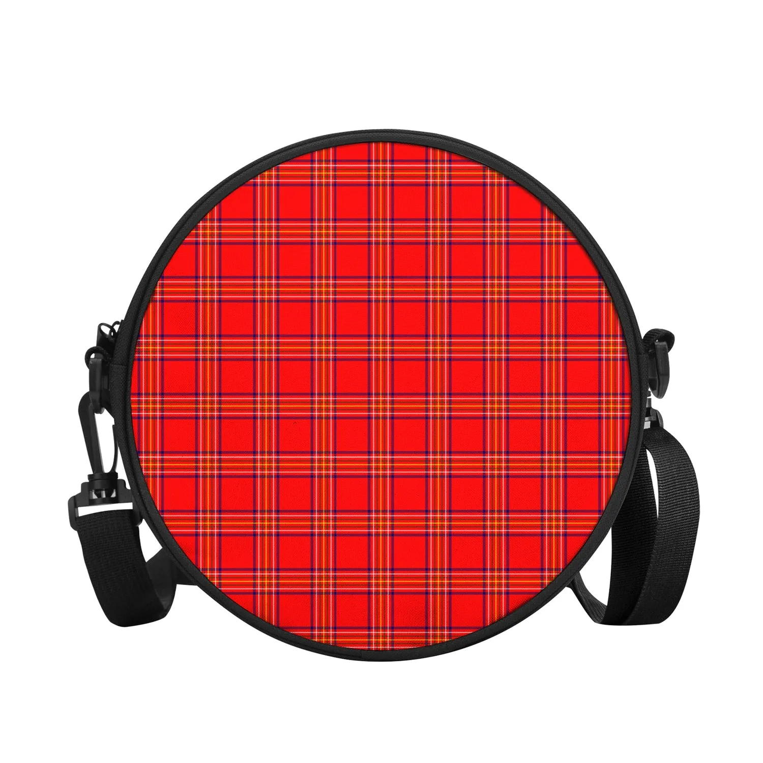 Burnett Modern Tartan Round Satchel Bags