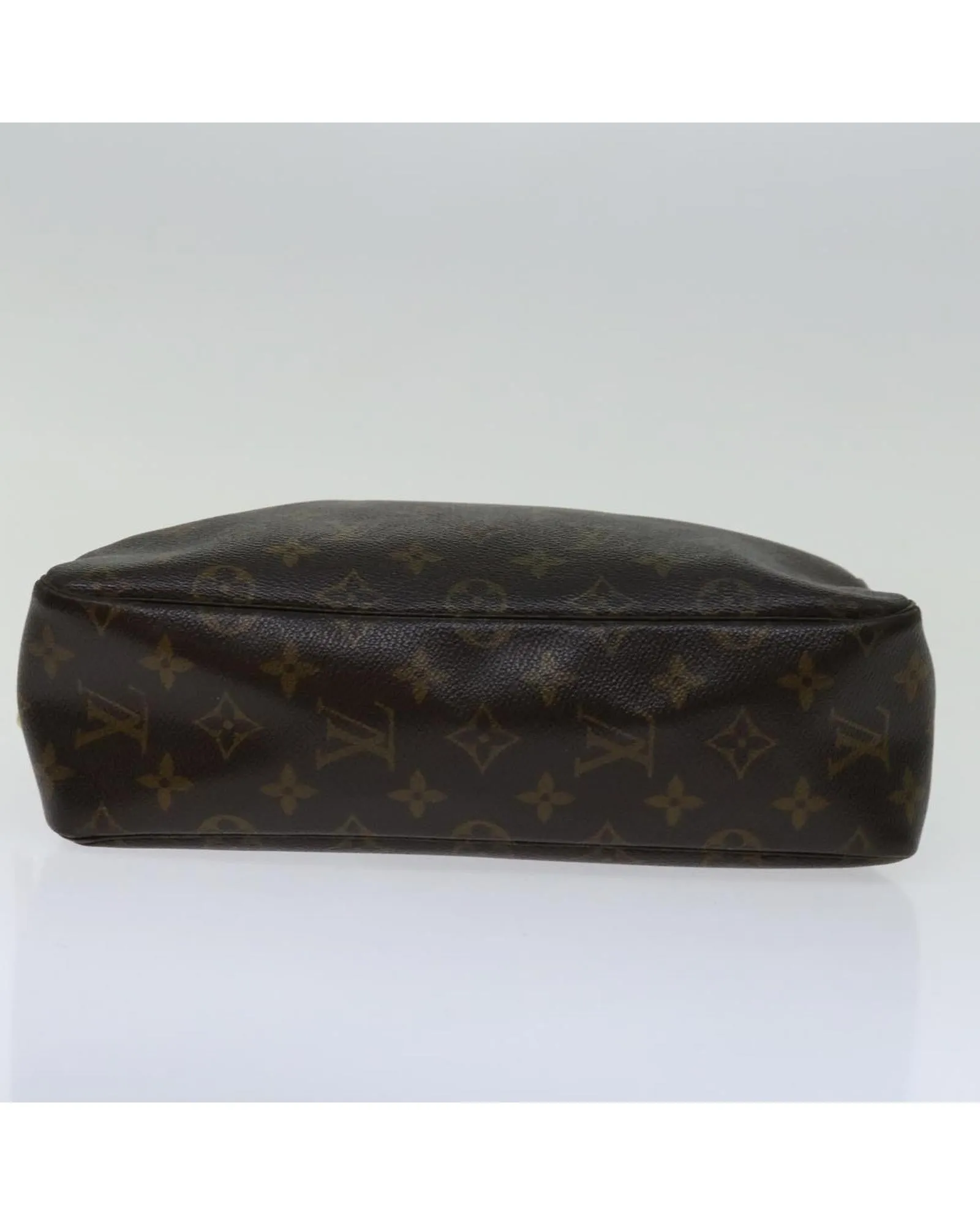 Canvas Clutch Bag with Accessories - Monogram Pattern - French Made