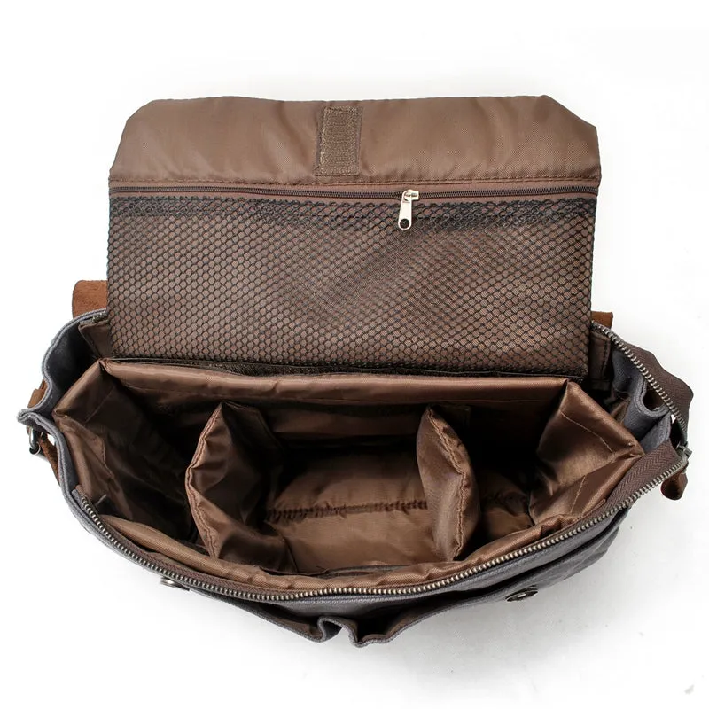 Canvas DSLR Camera Messenger bag Canvas Shoulder Camera Bag