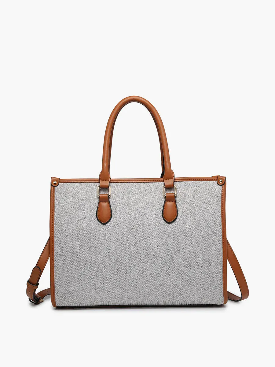 Chelsea Structured Satchel - Grey