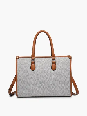 Chelsea Structured Satchel - Grey