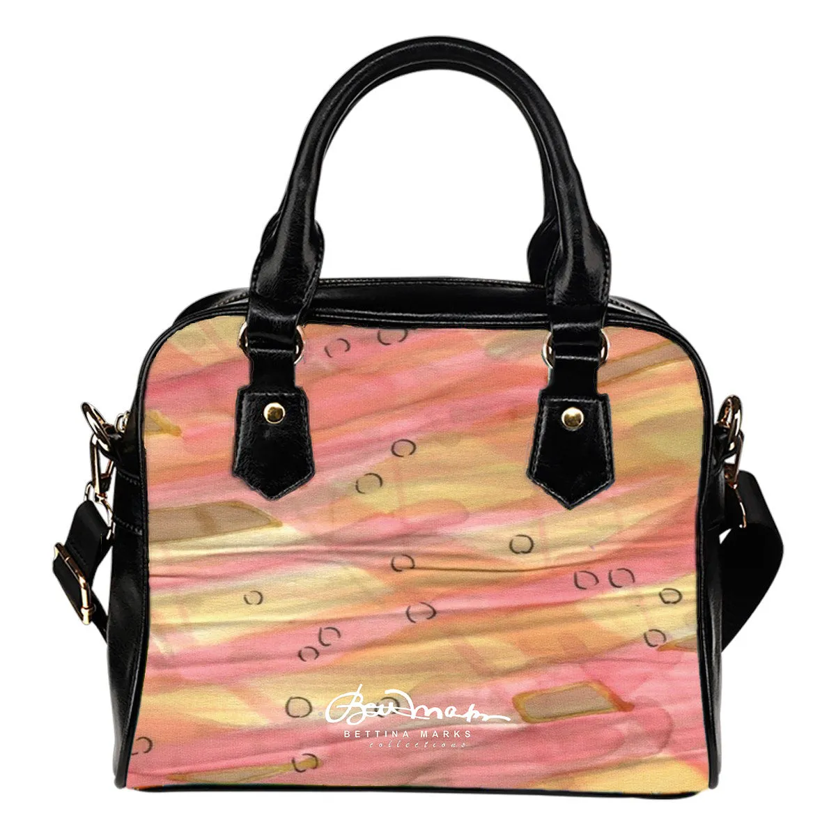 Dreamy Floral Hand Bag w Shoulder Strap