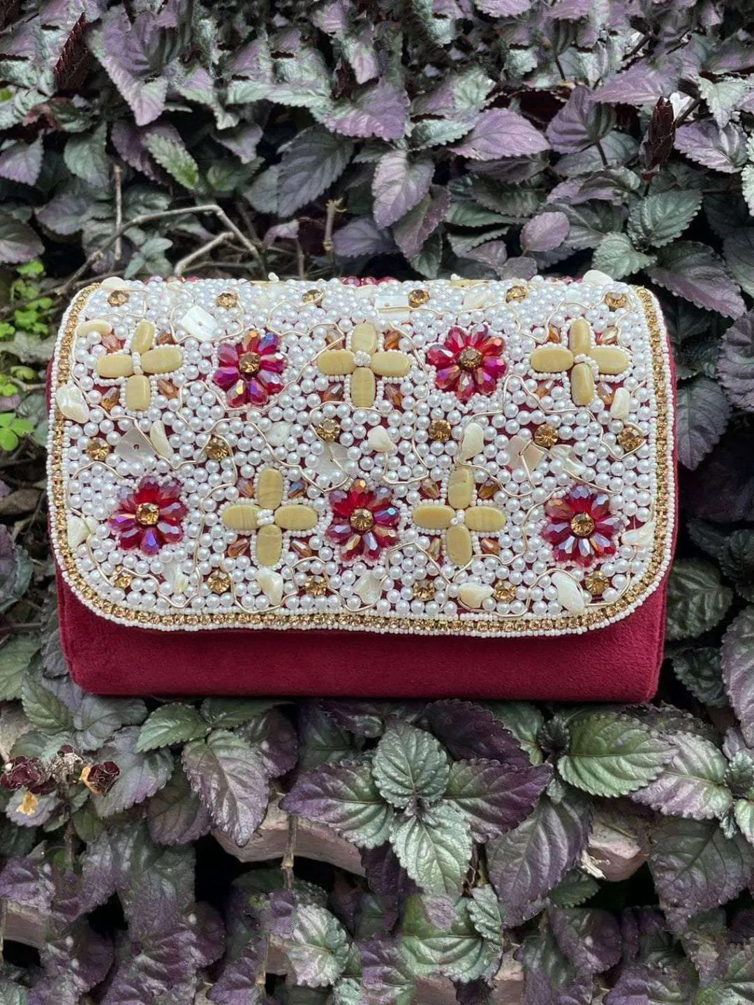 Embroidered Ethnic Clutch Bag