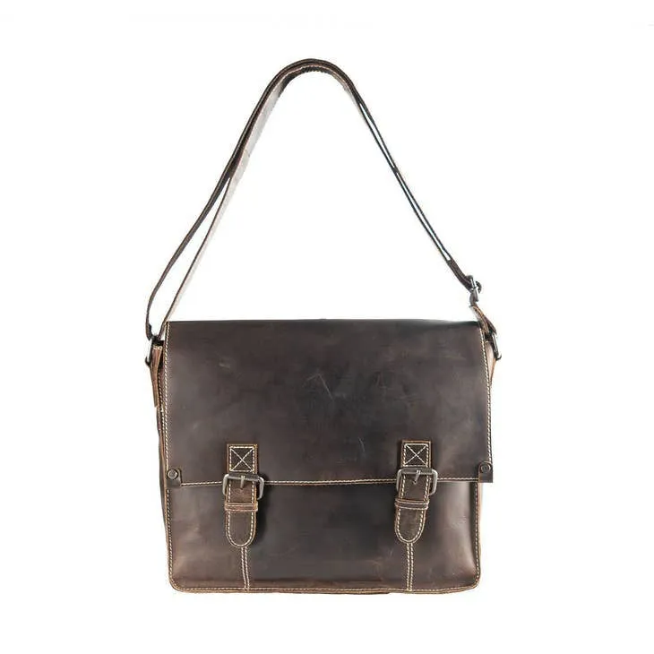 Eric Men's Buffalo Leather Messenger Bag