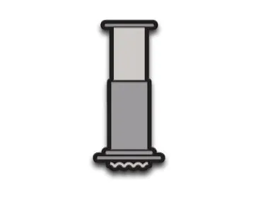 Greyscale Aeropress Pin