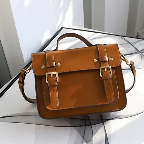 High Quality Leather Small Satchel Shoulder Bags For Ladies