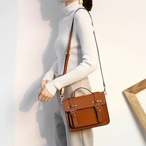 High Quality Leather Small Satchel Shoulder Bags For Ladies