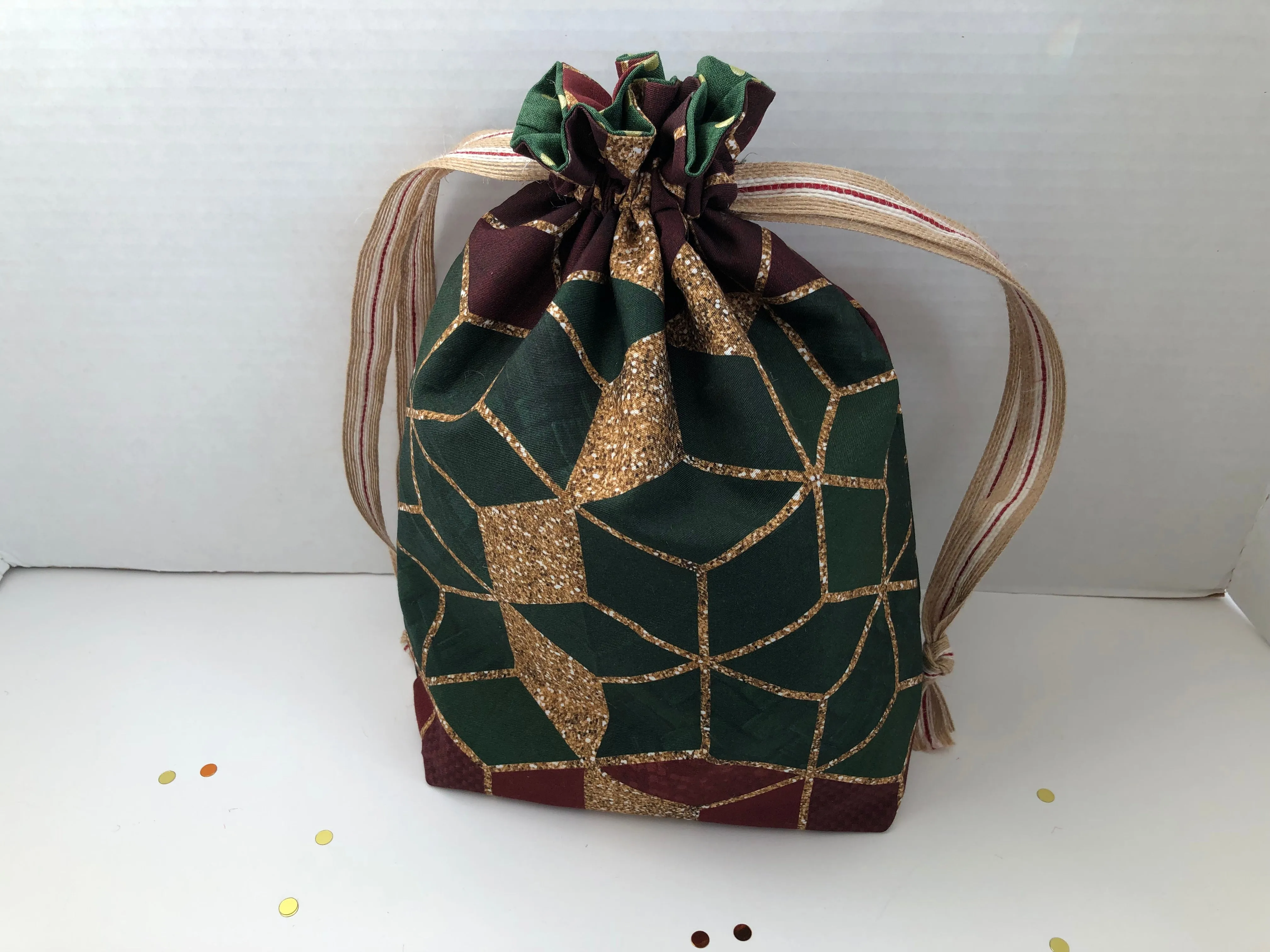 Holiday Geos Fabric Gift Bag