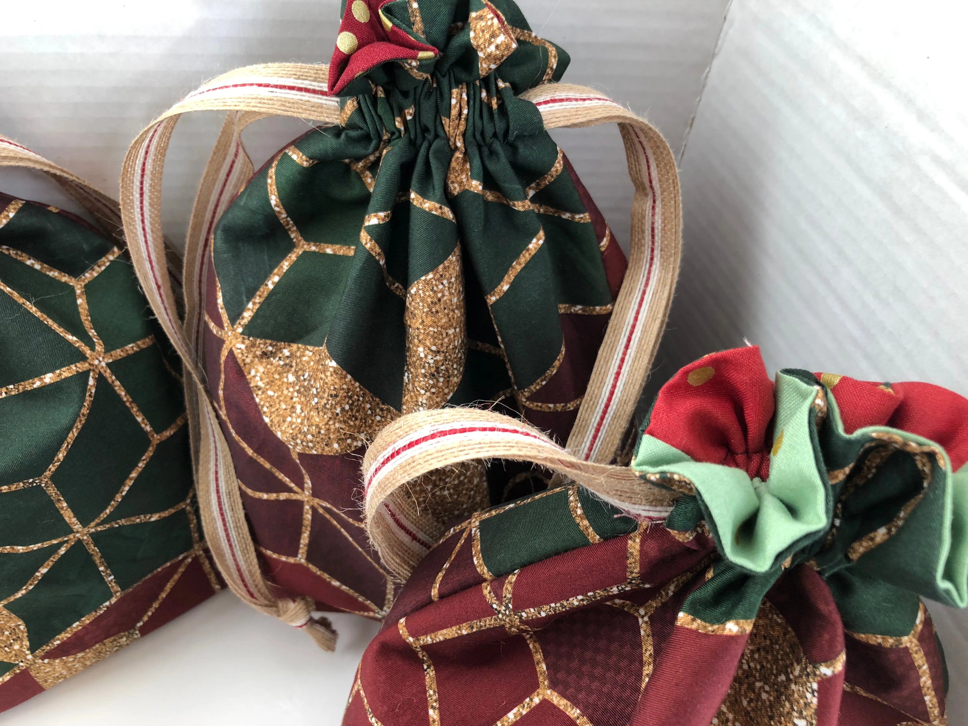 Holiday Geos Fabric Gift Bag