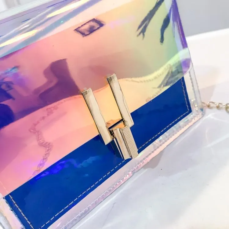 Holographic Transparent Messenger Fashion Bag