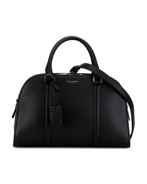 Leather Lock Baby Duffle Bag with Detachable Strap