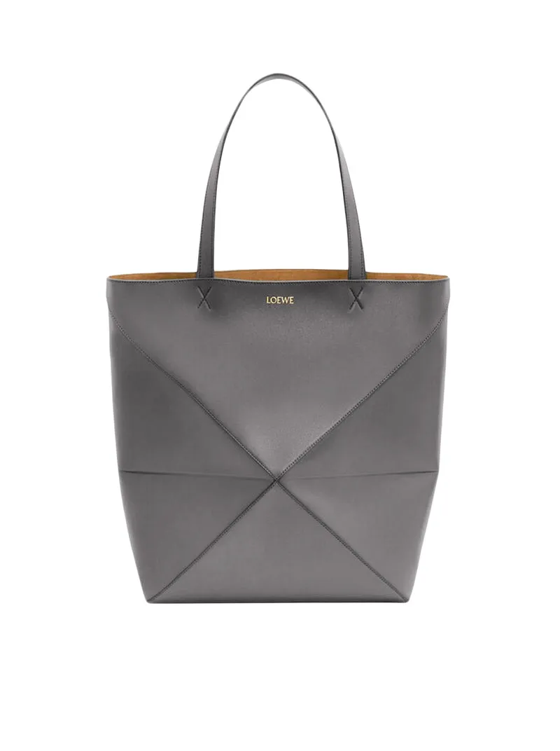 Loewe Women Puzzle Fold Tote Xl Bag In Polished Calfskin