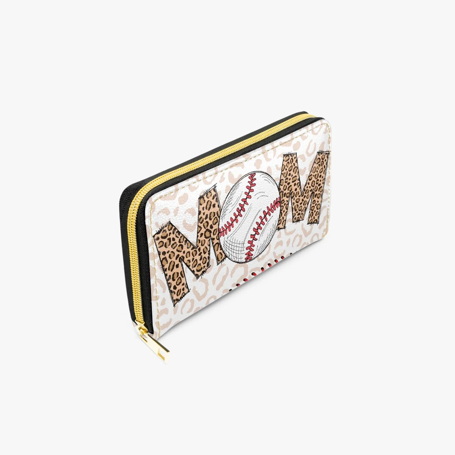 Long Type Zipper Purse, Baseball/Softball Mom,Mum