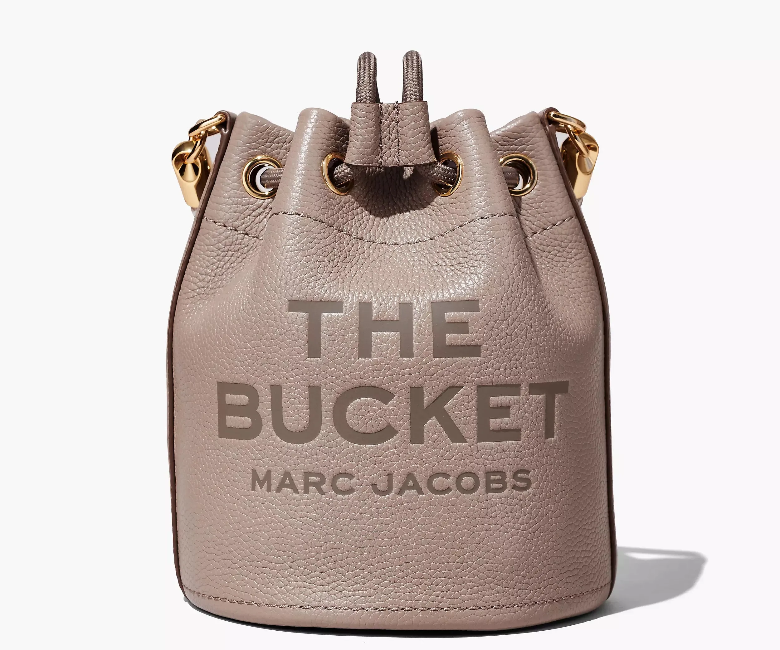 Marc Jacobs The Leather Bucket Bag Cement