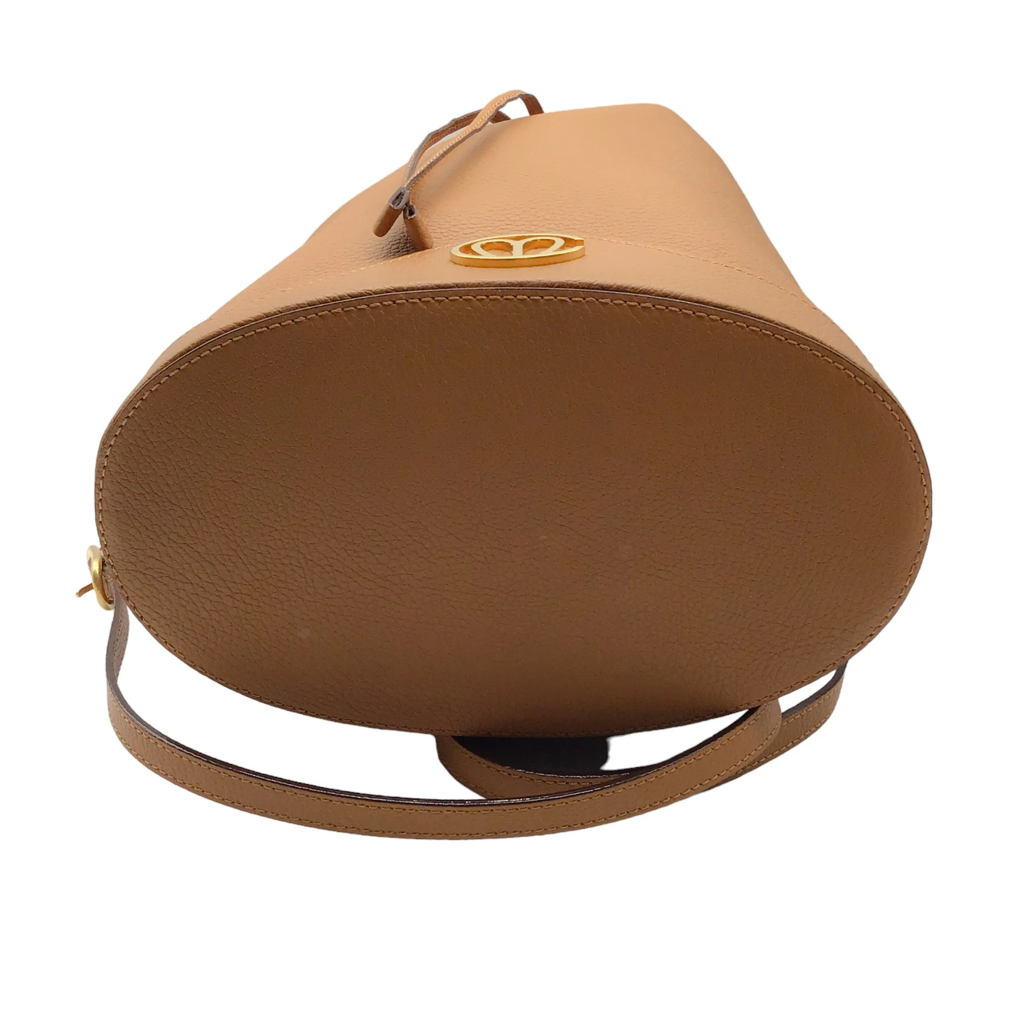 Mark Cross Tan Calfskin Leather Christy Bucket Bag