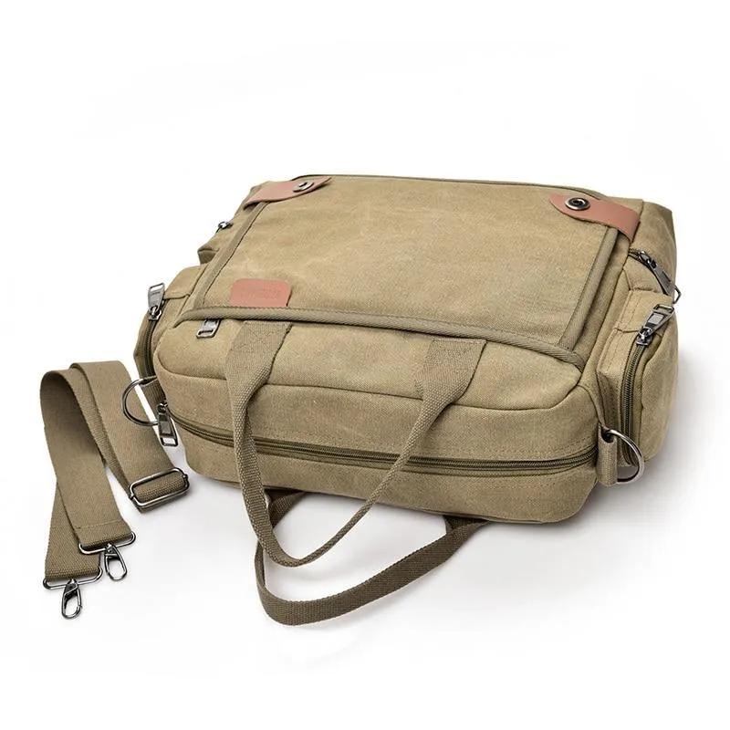 Men's Canvas Crossbody Messenger Bag