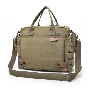 Men's Canvas Crossbody Messenger Bag